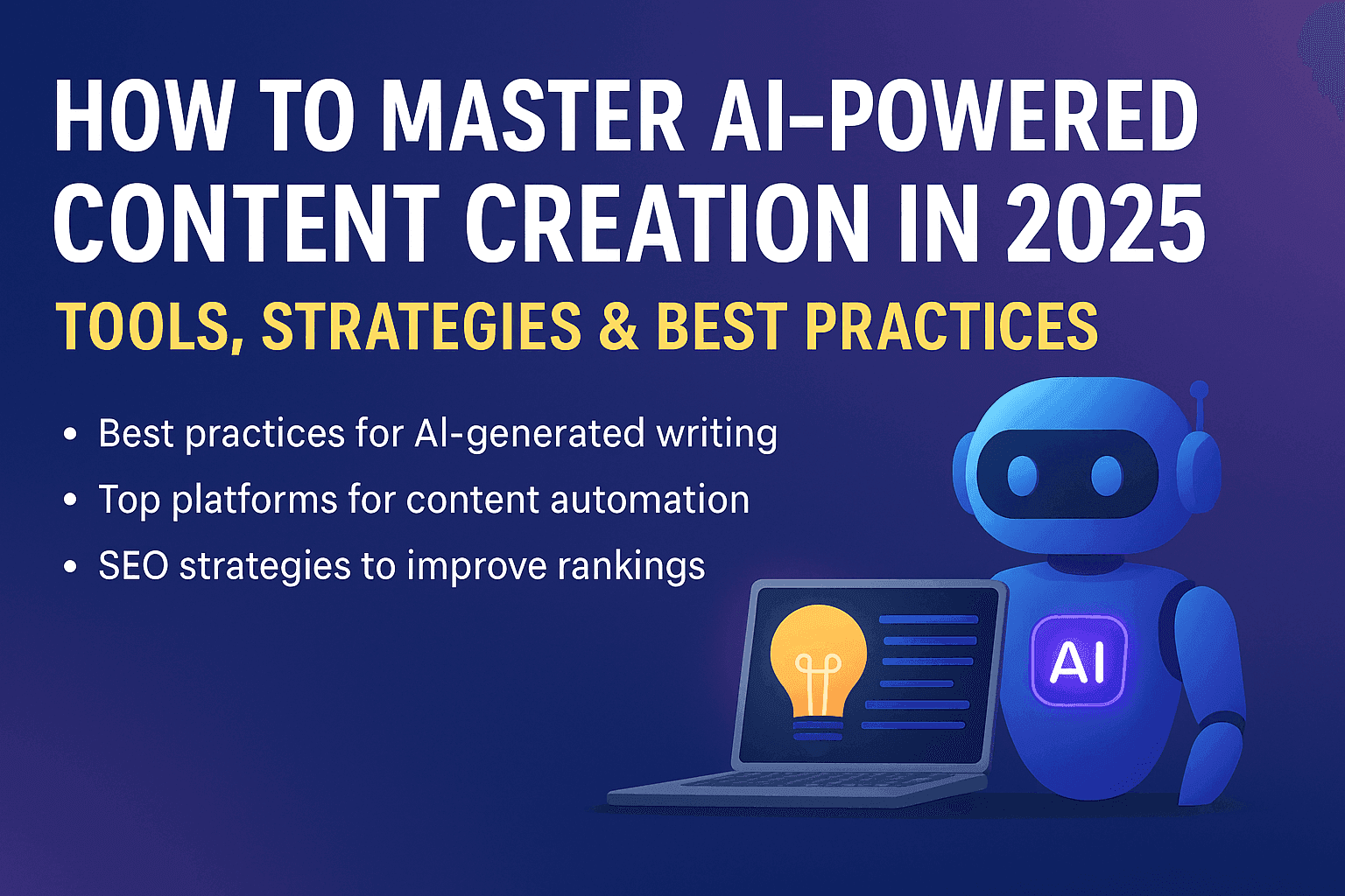 How to Master AI-Powered Content Creation in 2025: Tools, Strategies & Best Practices