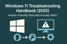 Windows 11 Troubleshooting Handbook (2025): Human-Friendly Fixes that Actually Work