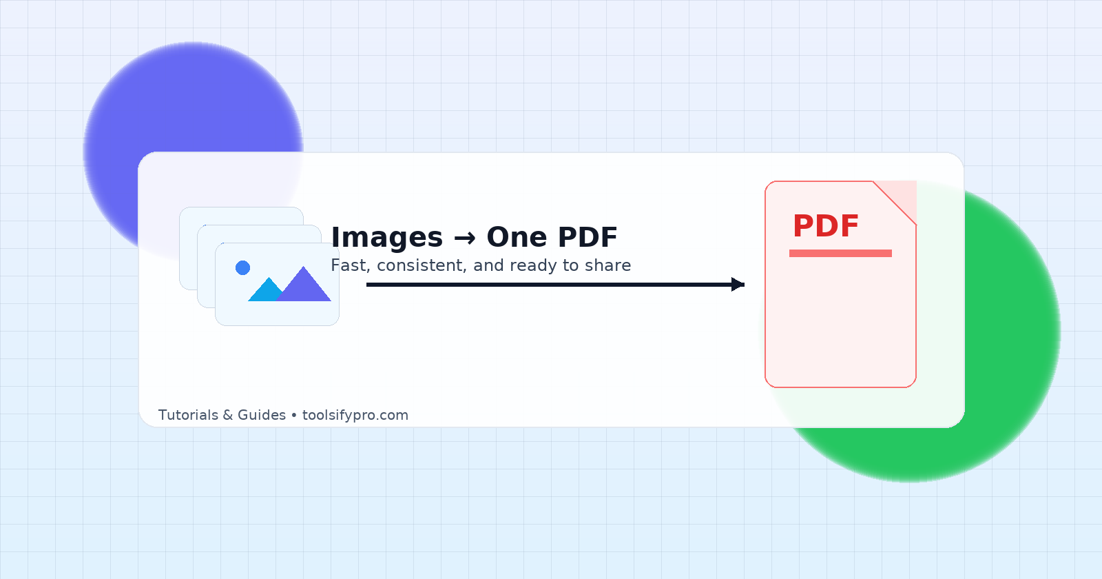 Illustration — Images to PDF